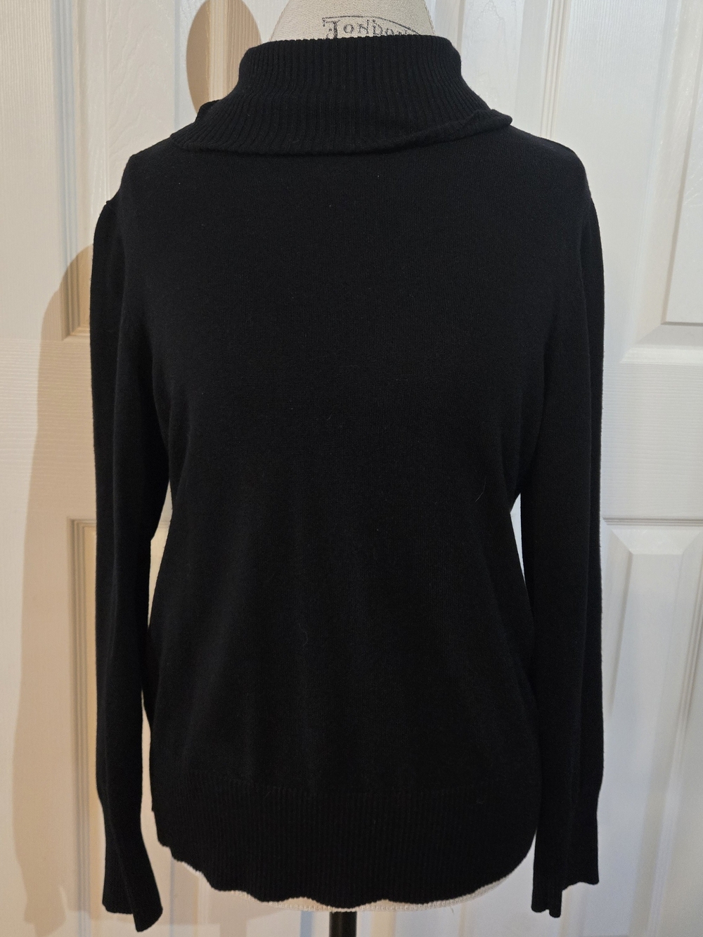 Faded Glory Black Cowl Neck Sweater